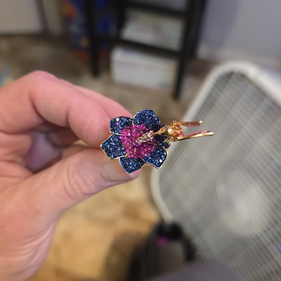 Jewelry | Rhinestone Hummingbird Ring | Poshmark